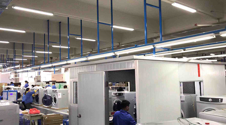 金環(huán)電器如何保證客戶收到的滾筒干衣機運行時無異響？