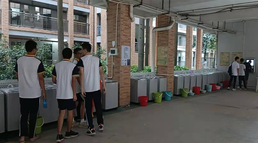 好評(píng)續(xù)單！江門一中學(xué)校持續(xù)追加共享洗衣機(jī)！