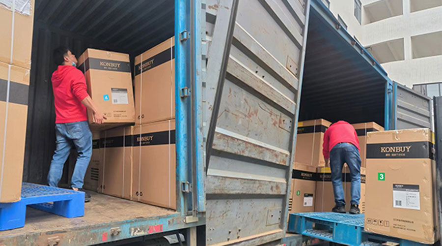 整裝待發(fā)！客戶50臺衣物烘干機裝柜完畢