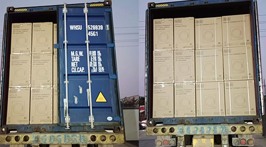 不分晝夜！完成客戶滾筒衣服烘干機發(fā)貨是職責所在