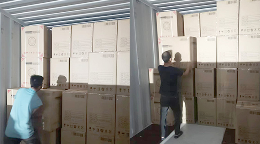 裝柜日常！日本客戶Sentern滾筒干衣機(jī)順利出貨