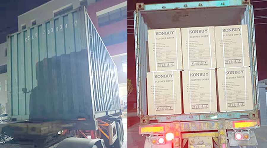 國內(nèi)外市場“兩開花”！康標(biāo)滾筒干衣機(jī)出貨到國外