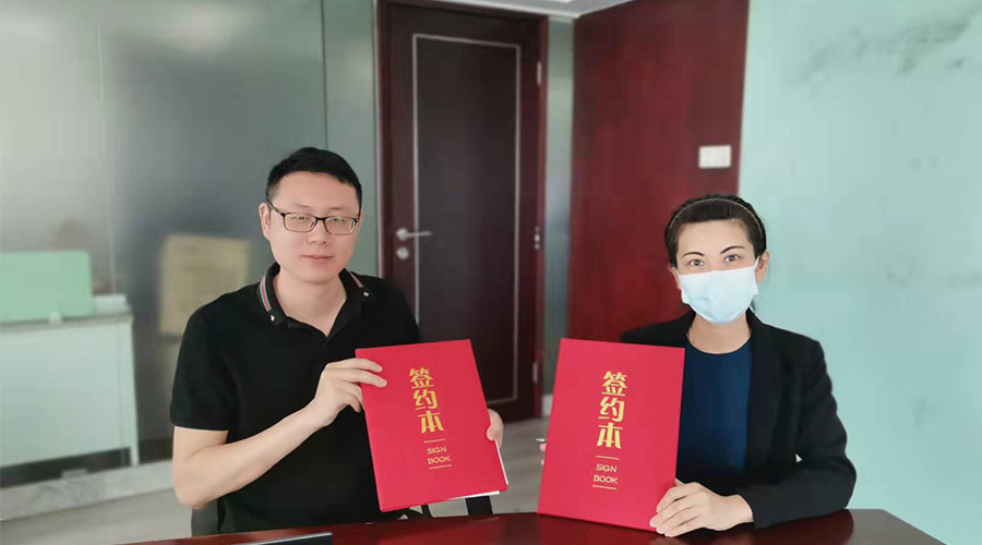 祝賀！金環(huán)電器與寧波某品牌電商客戶再次合作，簽約成功！