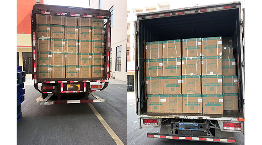 實況圖！金環(huán)電器完成國內(nèi)某知名品牌迷你洗衣機裝柜發(fā)貨