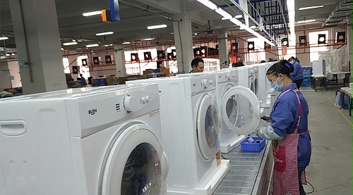 年底繁忙！金環(huán)電器全力保障英國Argos客戶滾筒干衣機(jī)生產(chǎn)